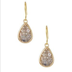 Eardrop Gray Rock Crystal Earrings E600GY